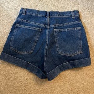 American apparel- High waist jeans shorts